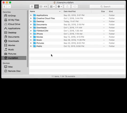 Mac os user library folder hidden